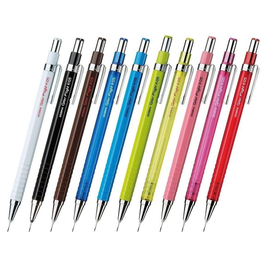ZEBRA MA53 Color Flight 0.5mm Drawing Automatic Pen Mechanical Pencil Hex Axis - CHL-STORE 
