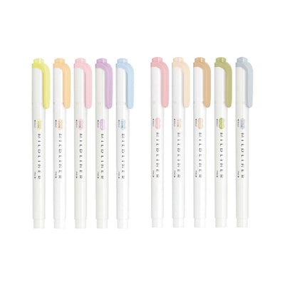 ZEBRA MILDLINER double-headed highlighter soft natural WKT7 new color highlighter - CHL-STORE 