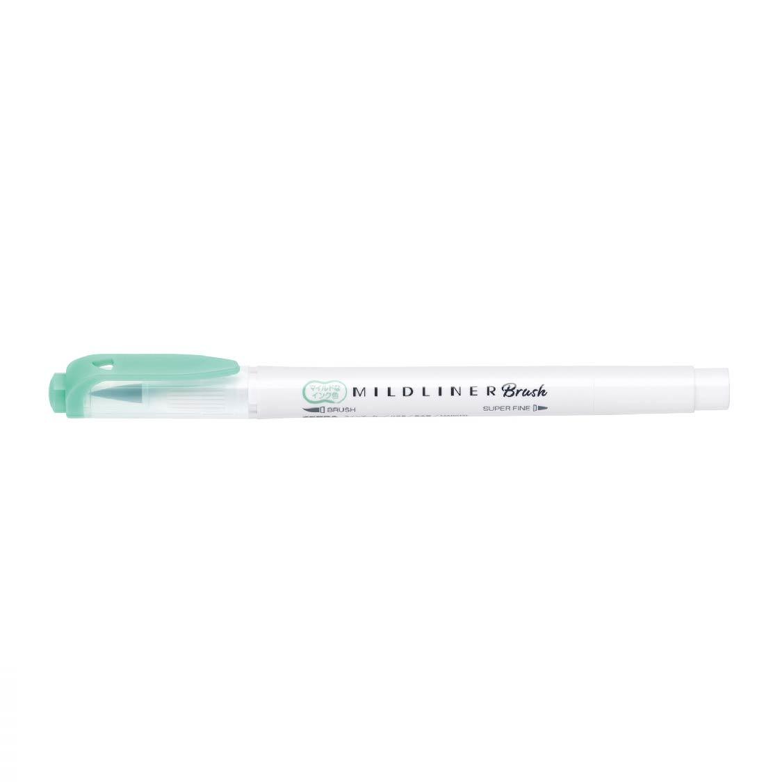 ZEBRA MILDLINER WFT8 double-headed highlighter soft-painted pen drawing marker water-based highlighter soft-headed brush extra fine - CHL-STORE 