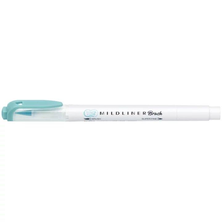 ZEBRA MILDLINER WFT8 double-headed highlighter soft-painted pen drawing marker water-based highlighter soft-headed brush extra fine - CHL-STORE 