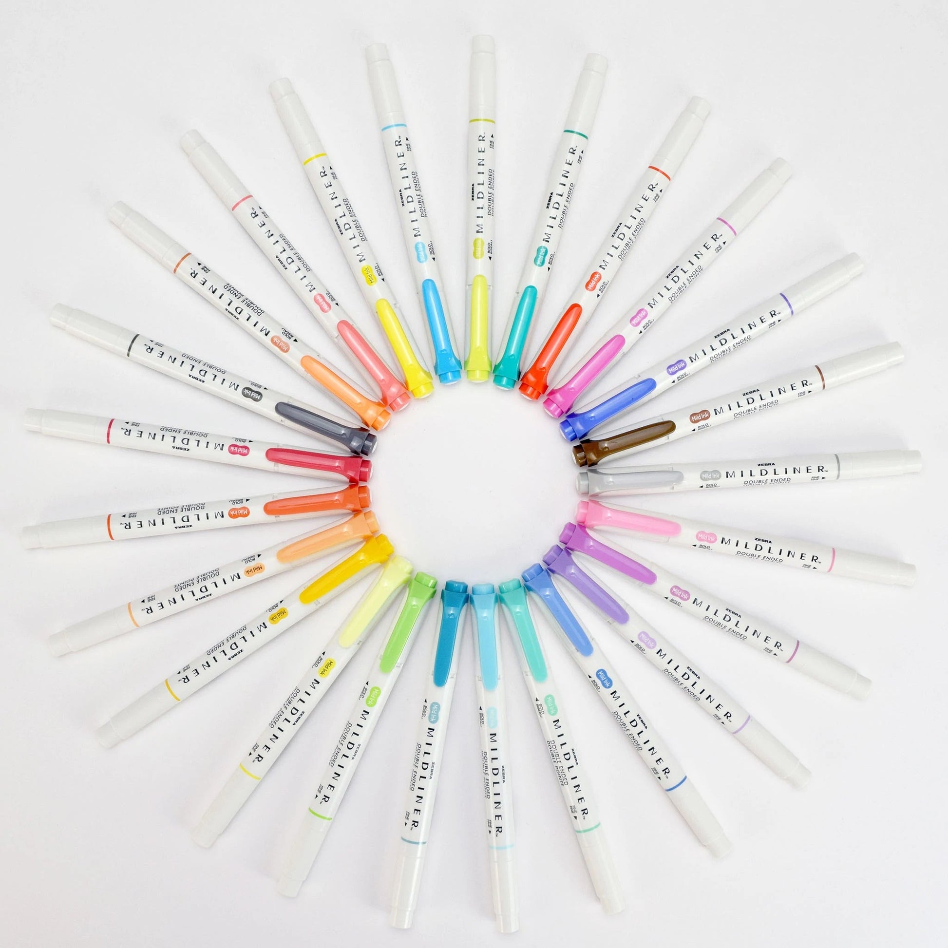 ZEBRA MILDLINER WKT7 double-headed highlighter water-based highlighter marker pen highlighter - CHL-STORE 