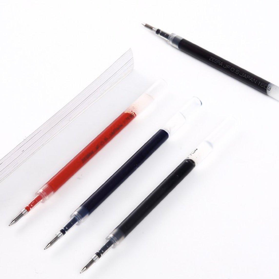 ZEBRA RJF4 SARASA 0.4mm Ballpoint Pen Refill Refill RJF4 Blue Black Dark Blue - CHL-STORE 
