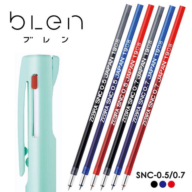 Zebra RSNC5 RSNC7 BLEN Tricolor Series 0.5MM Refill - CHL-STORE 