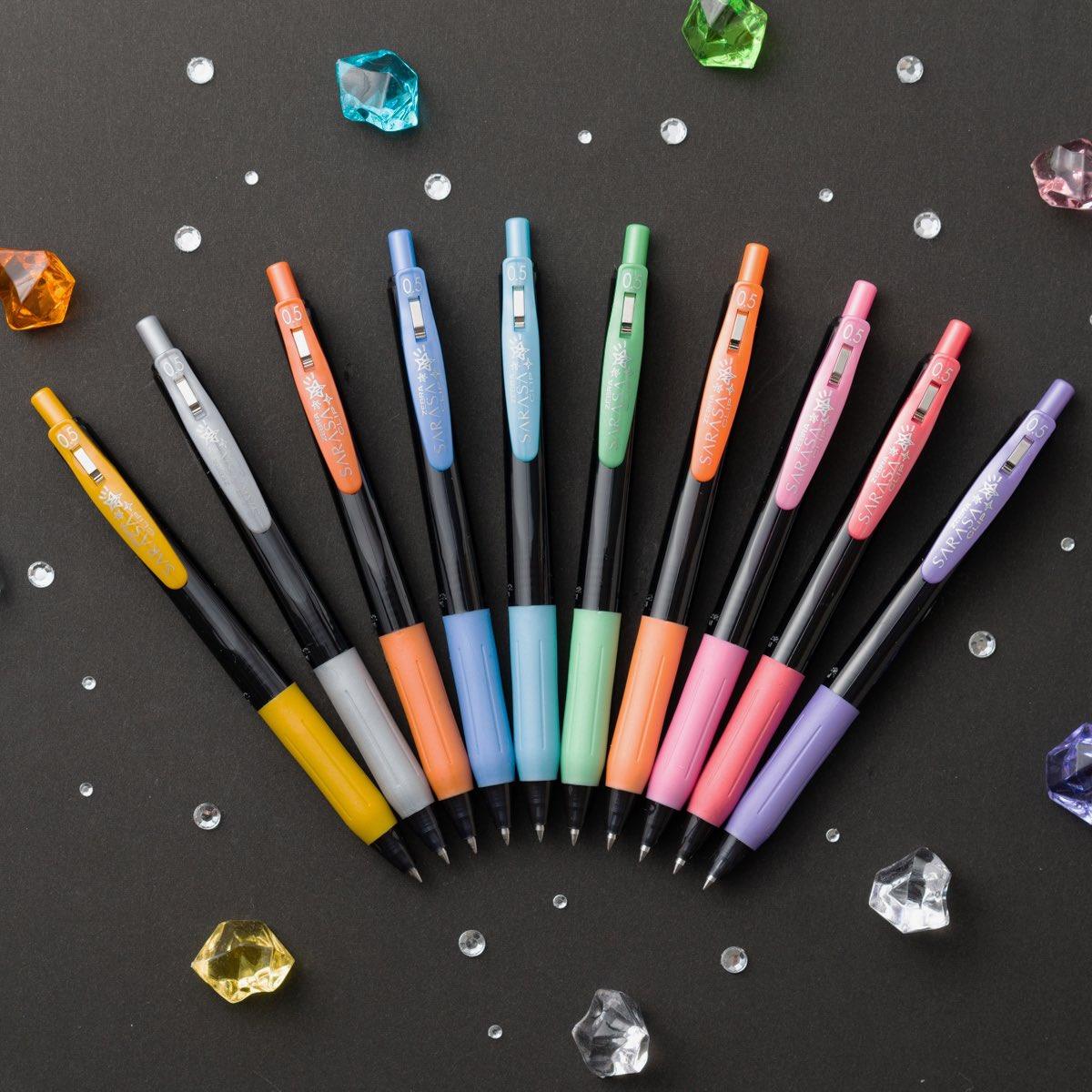 ZEBRA SARASA JJ15 0.5mm Deco Shiny Color Black Shaft Bright Color Neutral Pen Gel Pen Ball Pen Five in Group Ten In Group - CHL-STORE 