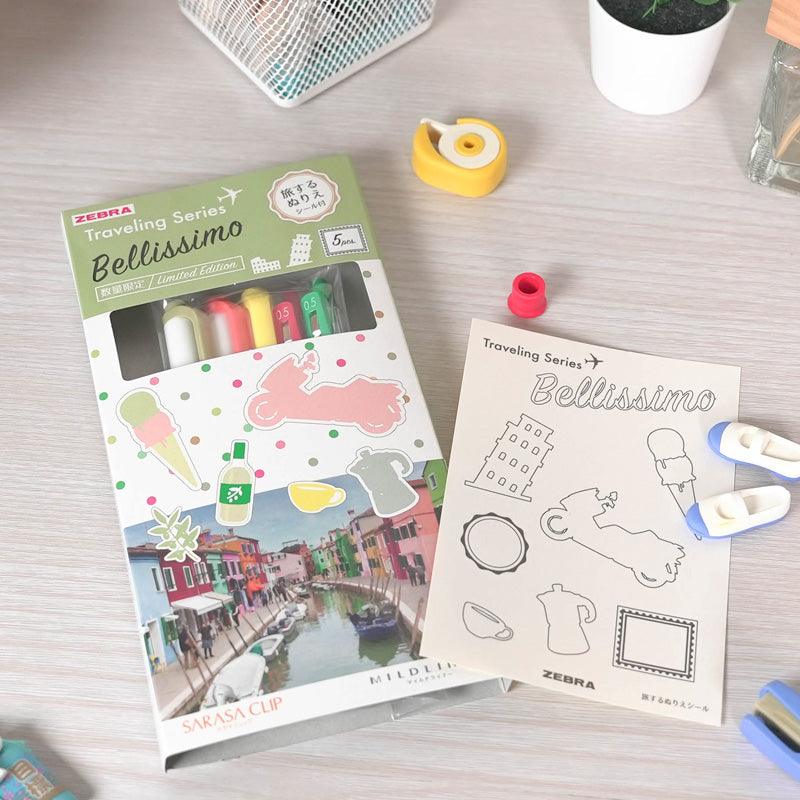 ZEBRA SARASA MILDLINER LIGHT PEN + BALLPOINT PEN LIMITED TRAVEL 5-COLOR SET - CHL-STORE 