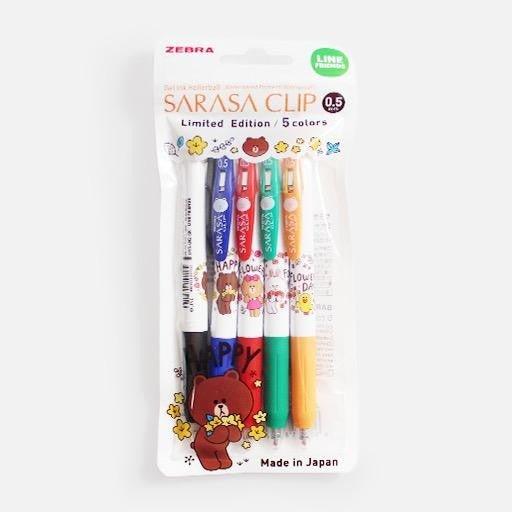 ZEBRA SARASA x LINE Friends Limited 0.5MM Ballpoint Pen Brown Cony Sally Choco JJ15LN2 - CHL-STORE 