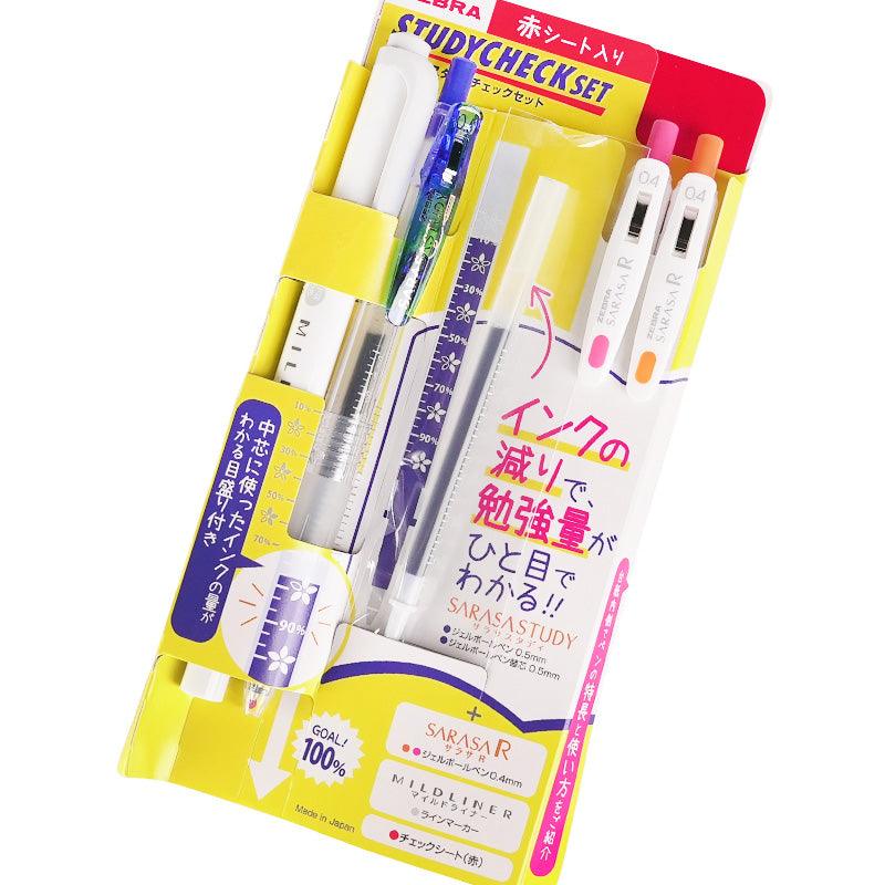 ZEBRA SARASA X Mildliner STUDYCHECK SET LEARNING EFFECTIVENESS INSPECTION TEAM P-SE-JJM88 - CHL-STORE 