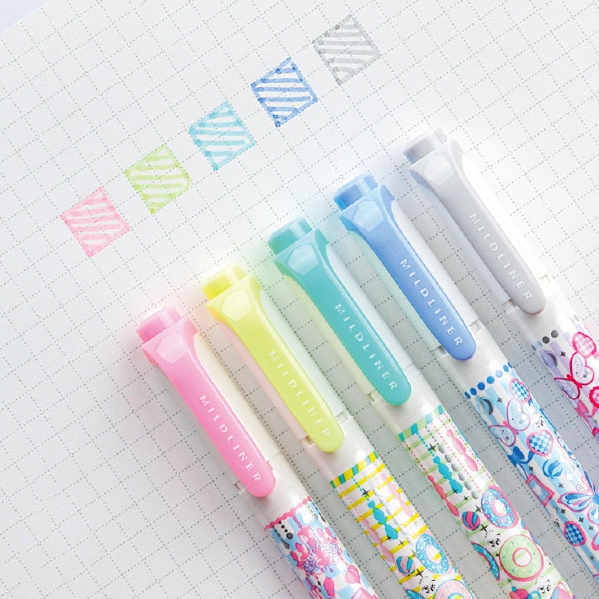 Zebra WKT7-A1-M highlighter MILDLINER snack country double-headed highlighter sweet water-based pen - CHL-STORE 