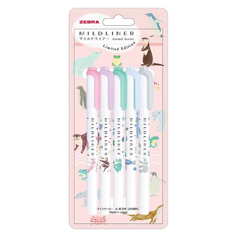 ZEBRA WKT7 Animal Collection Limited Edition Mildliner Dual-Ended Highlighter - CHL-STORE 
