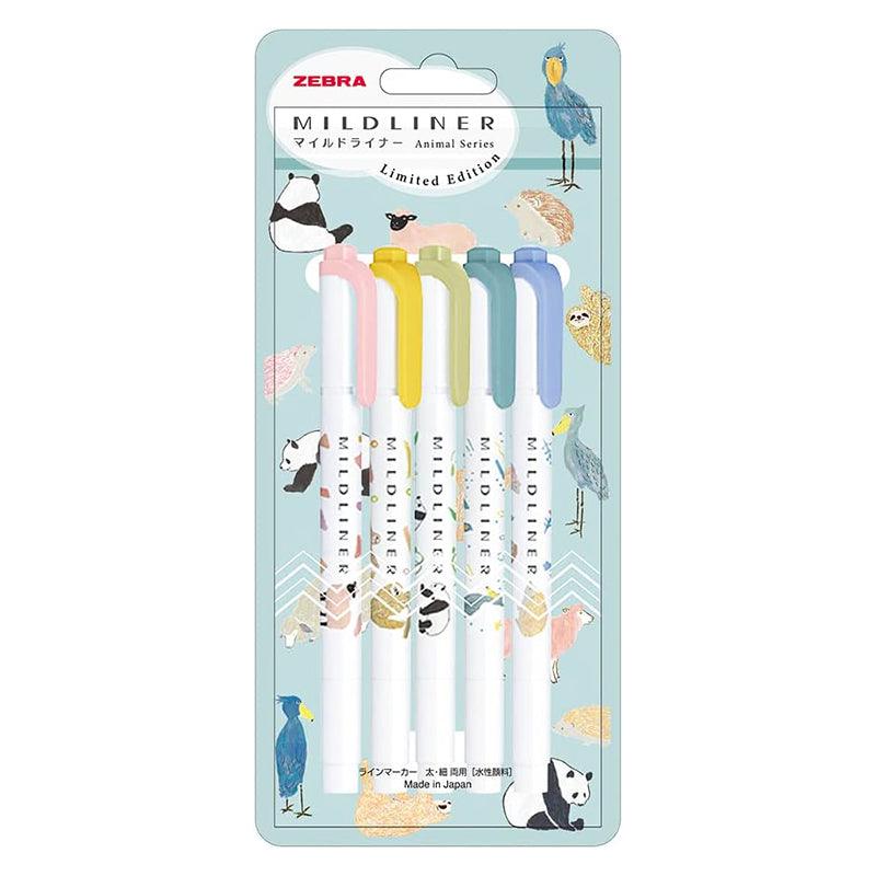 ZEBRA WKT7 Animal Collection Limited Edition Mildliner Dual-Ended Highlighter - CHL-STORE 