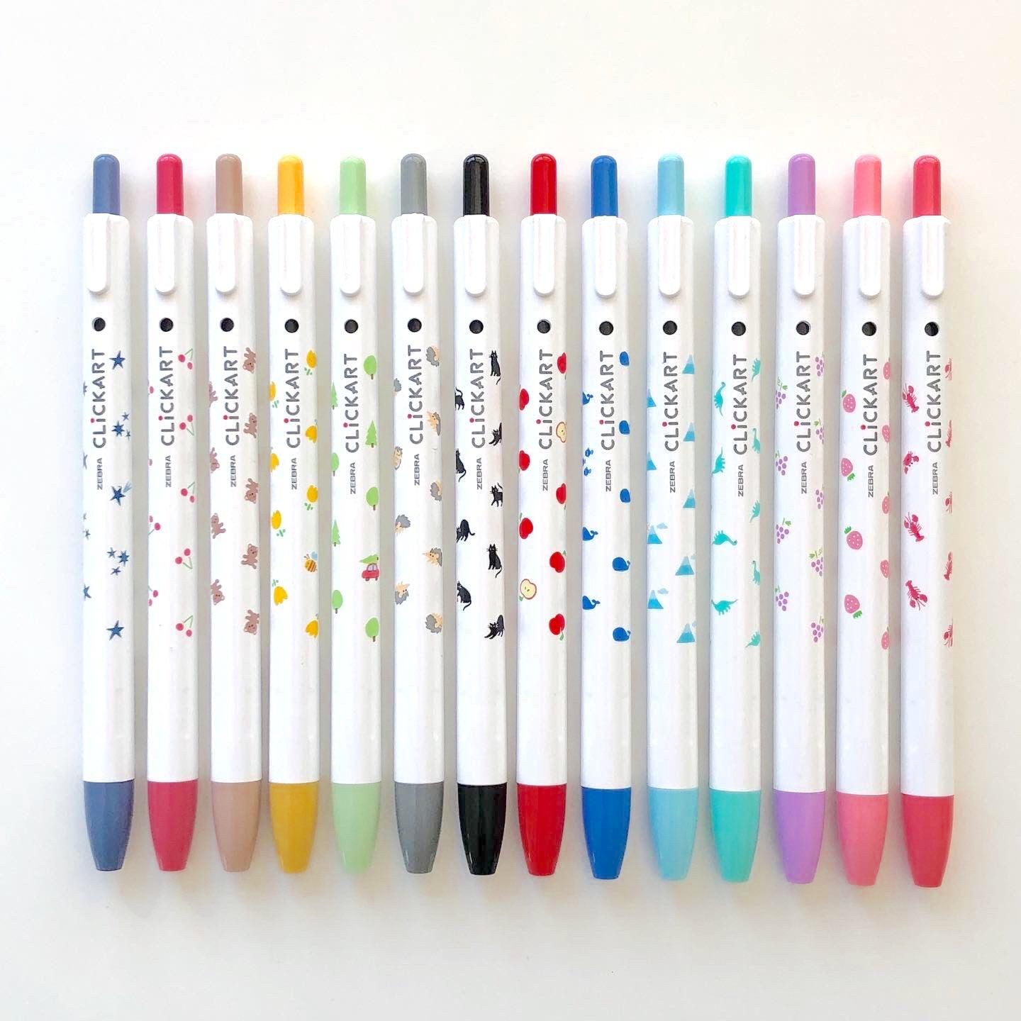 ZEBRA WYSS22-YM CLICKART water-based pen cute pattern limited cute illustration limited pen holder single - CHL-STORE 